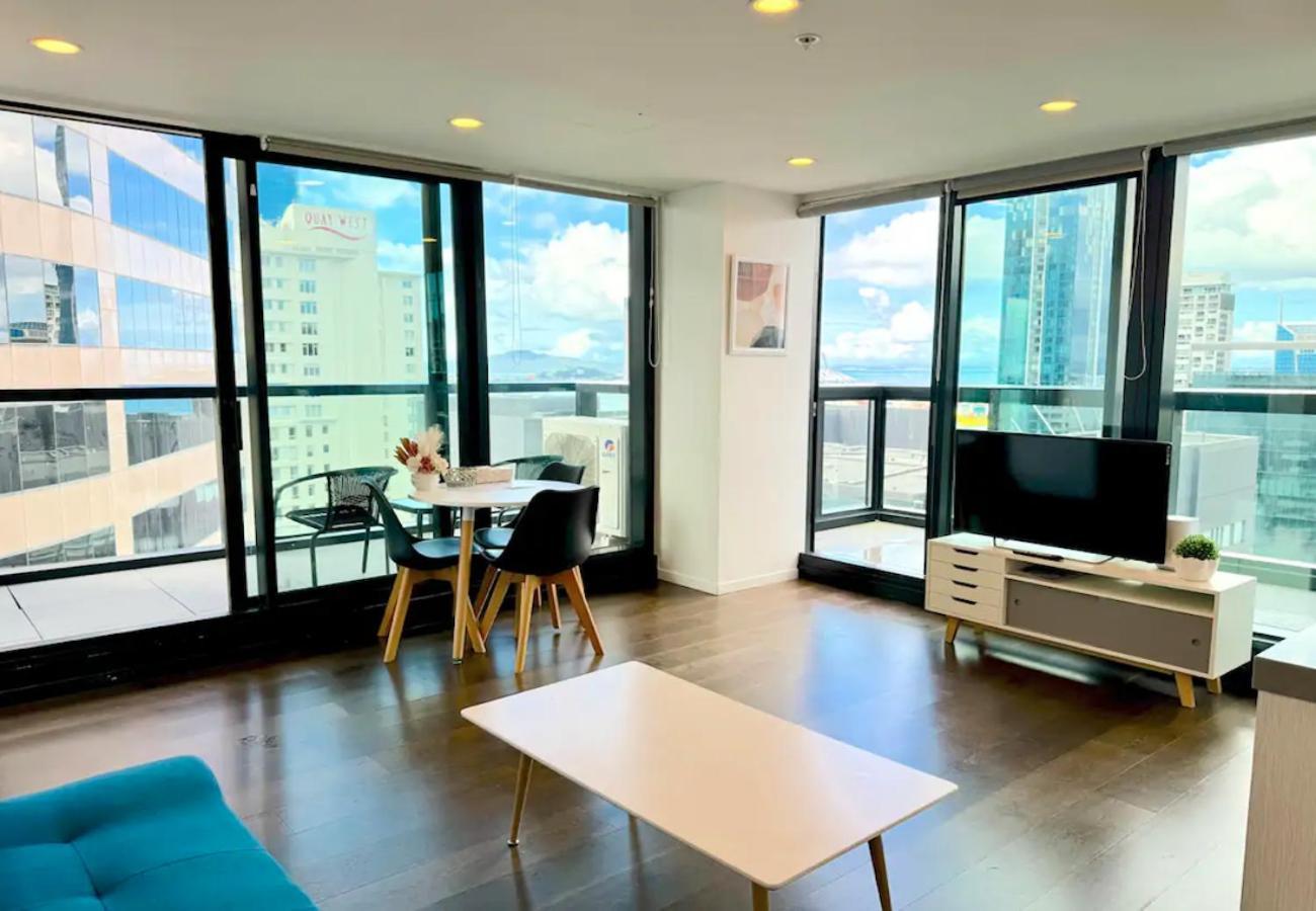 Gorgeous Seaview 2 Bedroom Apartment In Auckland Cbd Exteriör bild