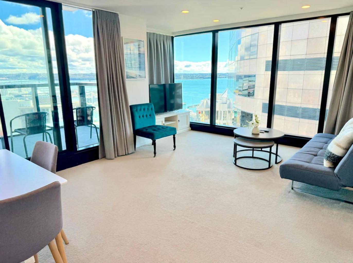 Gorgeous Seaview 2 Bedroom Apartment In Auckland Cbd Exteriör bild