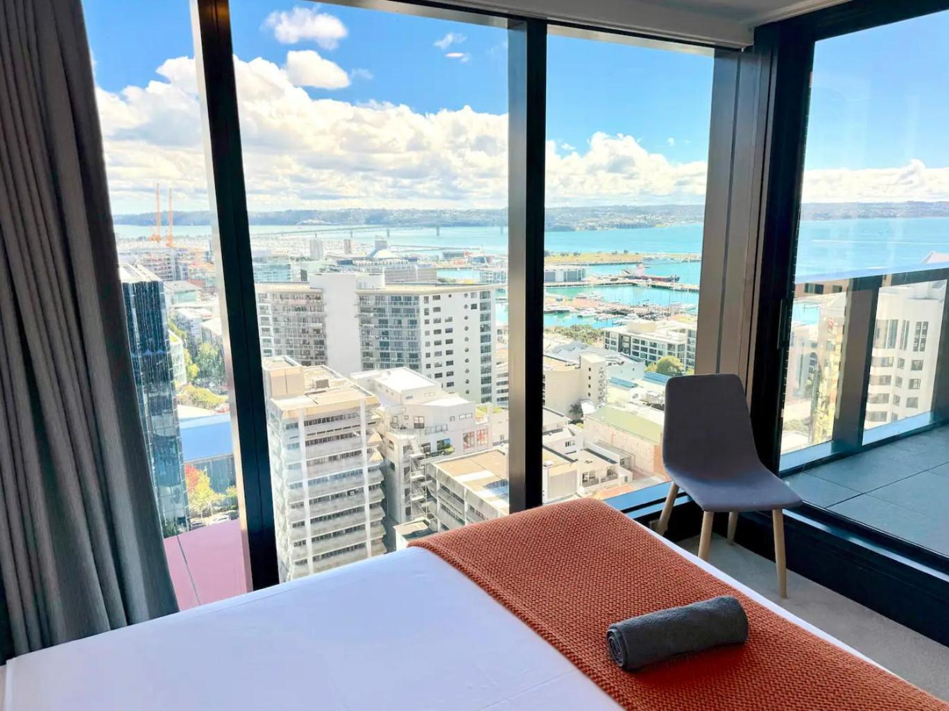 Gorgeous Seaview 2 Bedroom Apartment In Auckland Cbd Exteriör bild