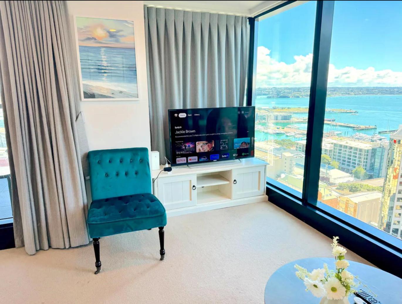 Gorgeous Seaview 2 Bedroom Apartment In Auckland Cbd Exteriör bild