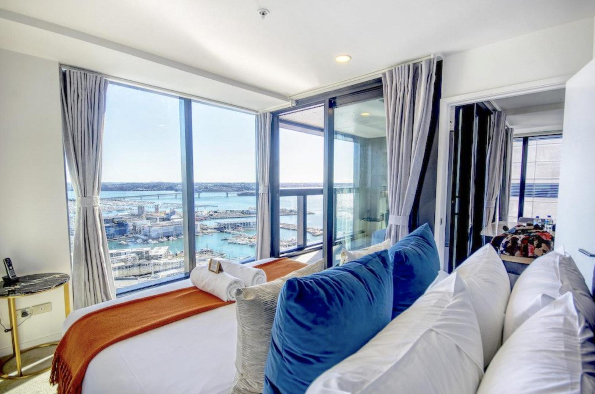 Gorgeous Seaview 2 Bedroom Apartment In Auckland Cbd Exteriör bild