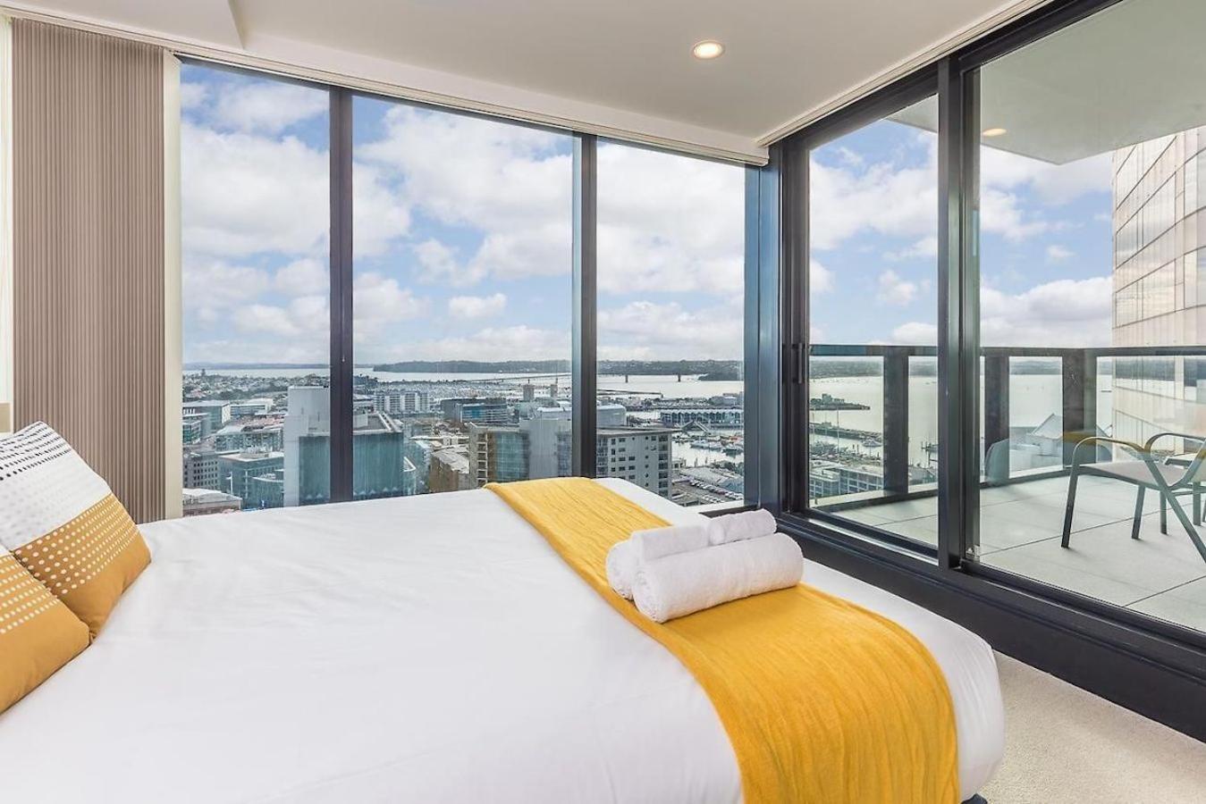 Gorgeous Seaview 2 Bedroom Apartment In Auckland Cbd Exteriör bild