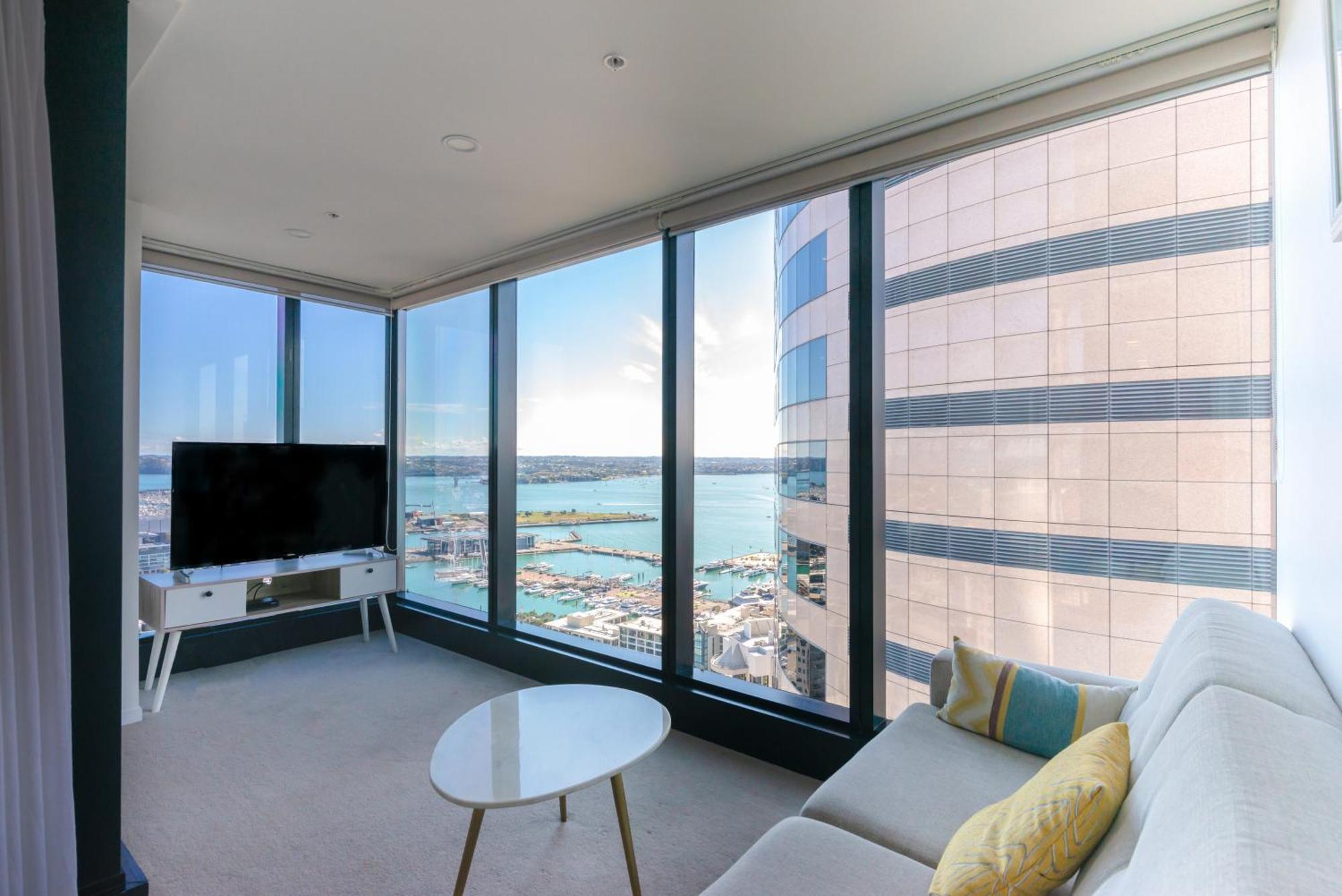 Gorgeous Seaview 2 Bedroom Apartment In Auckland Cbd Exteriör bild