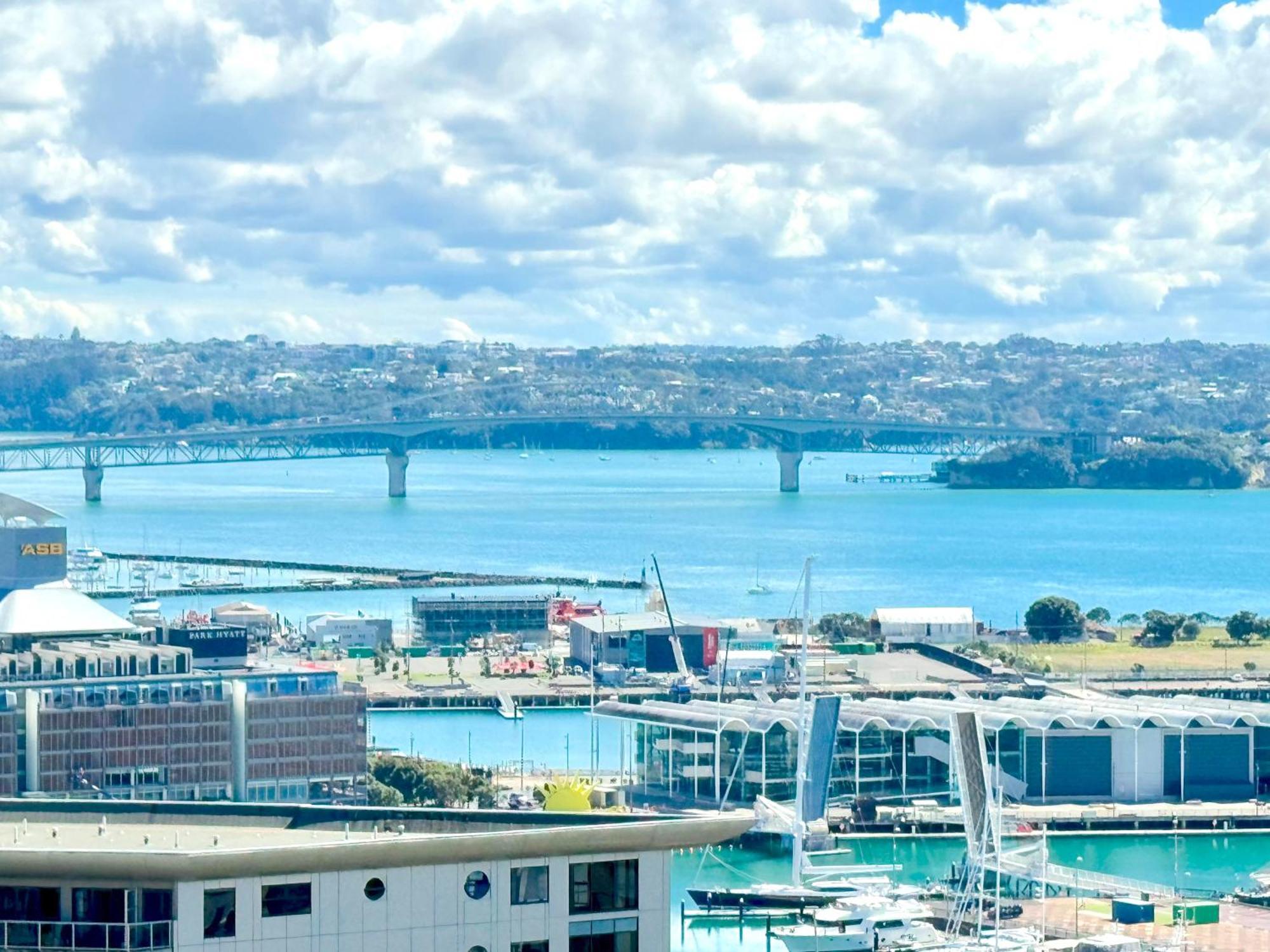 Gorgeous Seaview 2 Bedroom Apartment In Auckland Cbd Exteriör bild